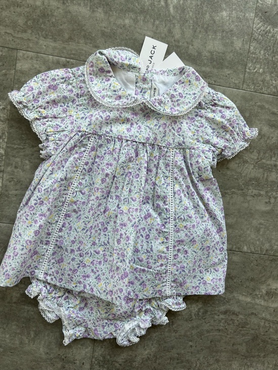 Janie and Jack Other - Janie and Jack 6-12mo Lavender & Cream Floral Nightdress